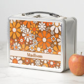 Groovy Retro Bloemen Patroon 70s Gepersonaliseerd (In situ)