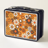 Groovy Retro Bloemen Patroon 70s Gepersonaliseerd (Achterkant)