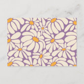 Groovy Retro bloemenboeken voor Baby Display Douch Informatiekaartje (Achterkant)