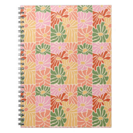 Groovy Retro Bloemstuk Notitieboek
