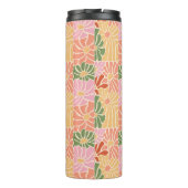 Groovy Retro Bloemstuk  Thermosbeker (Achterkant)