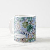 Groovy Retro Blue Protea en Daisy Mok (Voorkant links)