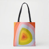 Groovy Retro Bogen Canvas Tas (Voorkant)