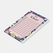 Groovy Retro  Bohemian om lijstnaam te doen Post-it® Notes (Schuin)