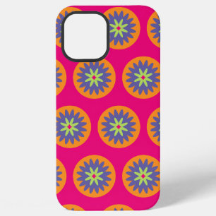 Groovy Retro Botanische Patroon Kunstwerk iPhone 12 Pro Max Hoesje
