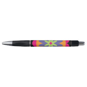 Groovy Retro Botanische Patroonkunst Pen