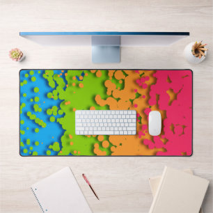 Groovy Retro Bubbelende Trippy Funky Panromantisch Bureaumat