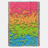 Groovy Retro Bubbelige Trippy Funky Panromantische Deken (Voorkant Verticaal)