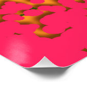 Groovy Retro Bubbelige Trippy Funky Panromantische Perfect Poster (Hoek)