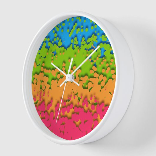 Groovy Retro Bubbly Trippy Funky Panromantische Pr (Hoek)