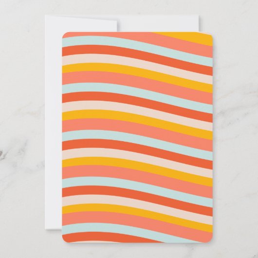 Groovy Retro Camper Van Elke Leeftijd Meisjes Verj Kaart (Achterkant)