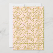 Groovy Retro Chartreuse Botanische Afstudeerder Pa Kaart (Achterkant)