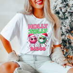 Groovy Retro Christmas Disco T-shirt<br><div class="desc">Kerstdisco T-shirt, Holly Jolly Disco shirt, retro vakantie draag, feestelijk kerstfeest t-shirt. Klaar voor boogie? Dit "Holly Jolly Disco" T-shirt brengt vakantie juichen met een retro twist! Perfect voor kerstfeesten of gewoon het toevoegen van een leuke, funky sfeer aan uw vakantie garderobe. Een uniek cadeau voor disco fans en feestelijke...</div>