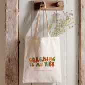 Groovy Retro Coaching is mijn vibe, coach Tote Bag