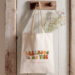 Groovy Retro Coaching is mijn vibe, coach Tote Bag