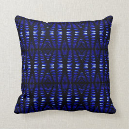 Groovy Retro Cobalt Blue Lava Bubbles pillow Kussen