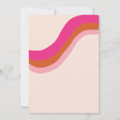 Groovy Retro Cute Geest Hey Boo 1e Verjaardag Kaart (Achterkant)