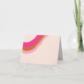 Groovy Retro Cute Ghost Hartelijk dank voor uw geb Bedankkaart (Achterkant)