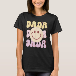 Groovy Retro Dada, Gelukkige Vaderdag, Beste Pap E T-shirt