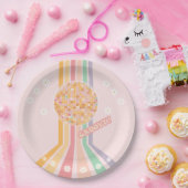 Groovy Retro Daisy Disco Verjaardag Papieren Bordje (Feest)