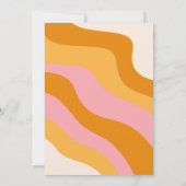 Groovy Retro Daisy Flowers Vrijgezellenfeest Kaart (Achterkant)