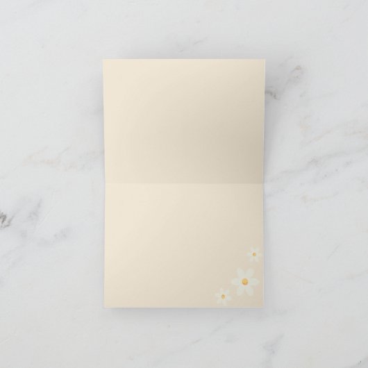 Groovy Retro Daisy Rainbow Bedankt Card | Boho 7 (Binnen)