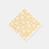 Groovy Retro Daisy yellow Servet (Hoek)