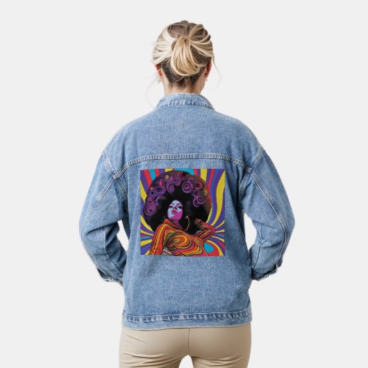 Groovy Retro Denim Jacket (Model)