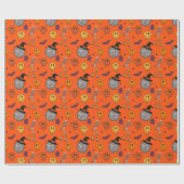 Groovy Retro Disco Boo Crew Halloween Inpakpapier (Vlak)