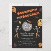 Groovy Retro Disco Halloween-feestuitnodiging Kaart (Voorkant)