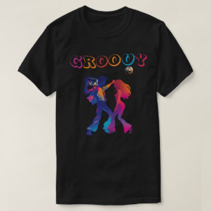 Groovy Retro Disco stijl T-shirt