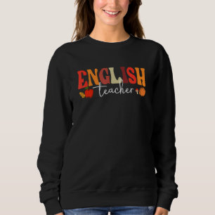 Groovy Retro Engelse leraar Herfst Stemmingen Herf Trui