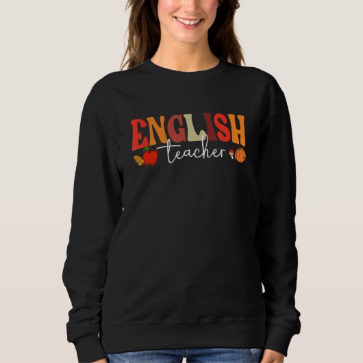 Groovy Retro Engelse leraar Herfst Stemmingen Herf Trui (Voorkant)
