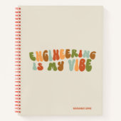Groovy Retro Engineering is mijn vibe, ingenieur Notitieboek (Voorkant)