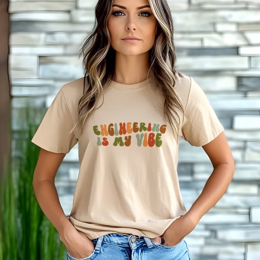 Groovy Retro Engineering is mijn vibe, ingenieur Tri-Blend Shirt