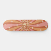 Groovy Retro Esthetische Goede Vibes Skateboard (Horizontaal)