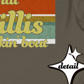Groovy Retro Esthetische Lijnen Grappige zin Willi T-shirt