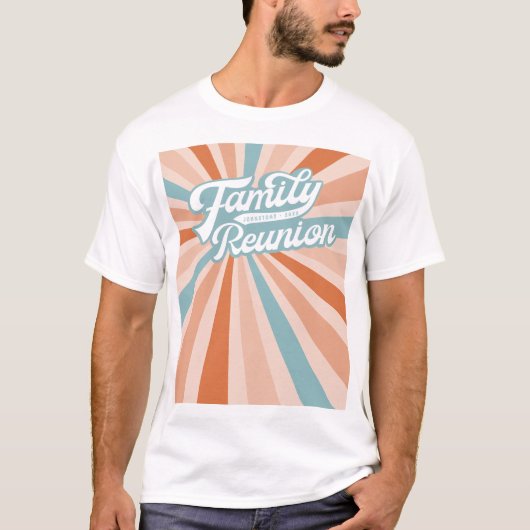 Groovy Retro Familie Reünie Samen T-shirt (Voorkant)