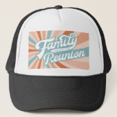 Groovy Retro Familie Reünie Samen Trucker Pet (Voorkant)