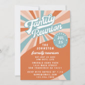 Groovy Retro Familiereünie Verzameluitnodiging Kaart (Voorkant)