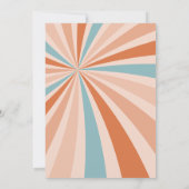 Groovy Retro Familiereünie Verzameluitnodiging Kaart (Achterkant)