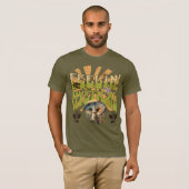 Groovy Retro Feelin' Mystieke Paddenstoelen T-shirt (Voorkant volledig)