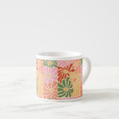 Groovy Retro Floral  Espresso Kop (Voorkant rechts)