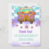 Groovy Retro Floral - Hartelijk dank Kaart (Voorkant)