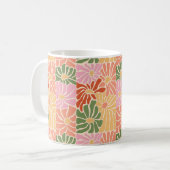 Groovy Retro Floral Koffiemok (Voorkant links)