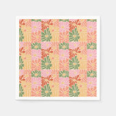 Groovy Retro Floral Servet (Voorkant)
