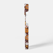 Groovy Retro Flower Garden Pattern iPhone Hoesje (Linkerkant)