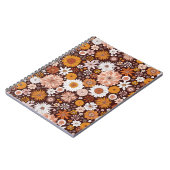 Groovy Retro Flower Garden Pattern Notitieboek (Linkerzijde)