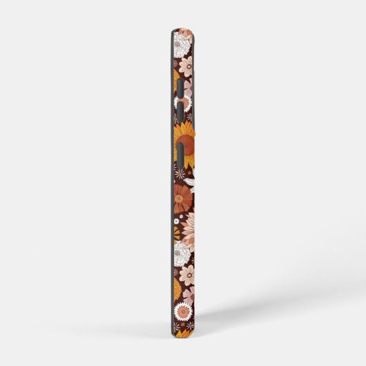 Groovy Retro Flower Garden Pattern Samsung Galaxy Hoesje (Rechterkant)