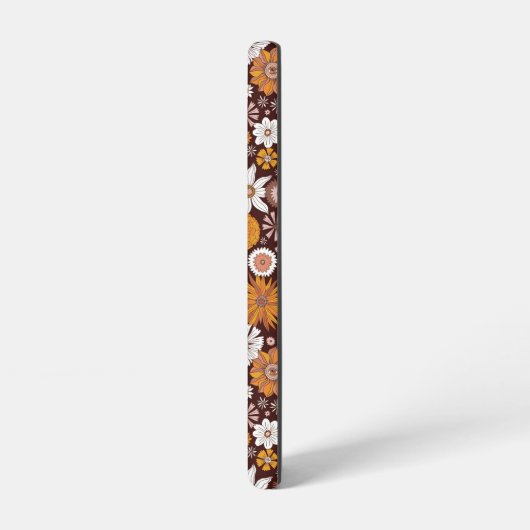 Groovy Retro Flower Garden Pattern Samsung Galaxy Hoesje (Linkerkant)